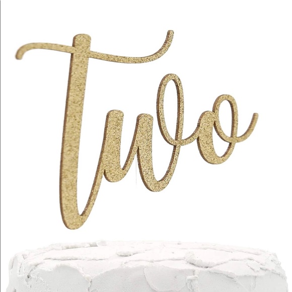 Two Cake Topper - Picture 2 of 2